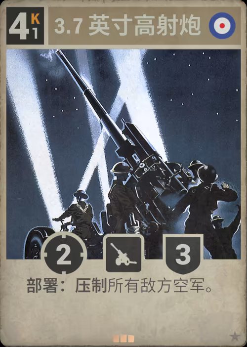 3.7 英寸高射炮 · Kards卡图